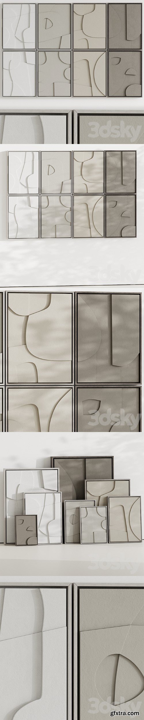 Set of Relief Panels Edith Beurskens