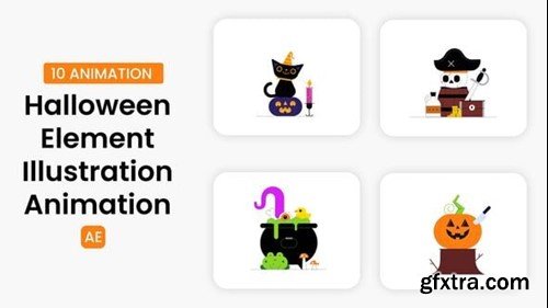 Videohive Halloween Element Illustration 54757230