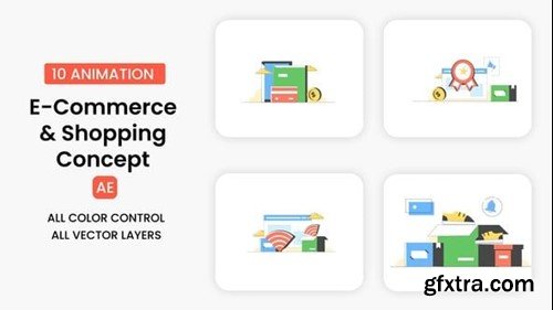 Videohive E-commerce & Shopping Icons Concept 54970341