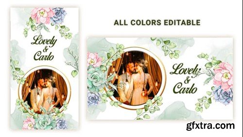 Videohive Watercolor Wedding Invitation 54960040