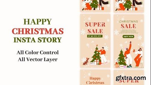 Videohive Merry Christmas & New Year Instagram story 55068968