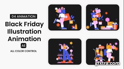 Videohive Black Friday Illustration Scene 55400529