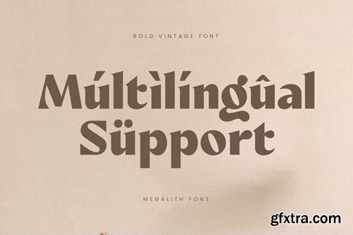 Megalith - Bold Vintage Font ADH3P6G