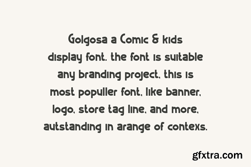 Golgosa - Comic & Kids Font TGSQ2XF