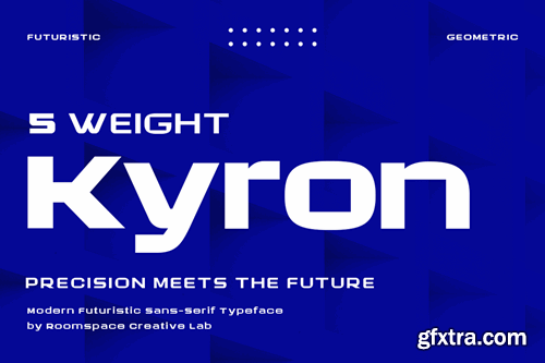 Kyron - Modern Futuristic Sans-Serif Typeface XBZGP2D