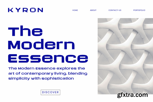 Kyron - Modern Futuristic Sans-Serif Typeface XBZGP2D