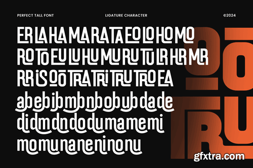 Perfect Tall - Condensed Font with Ligature ADCZC5F