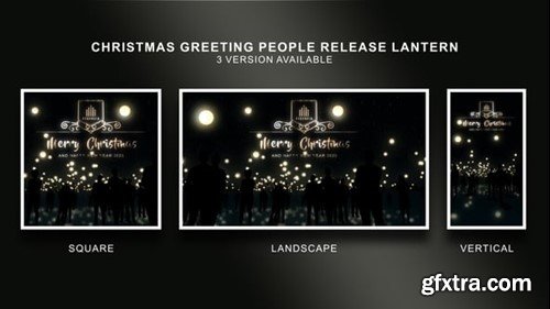 Videohive Christmas Greeting People Release Lantern 55436562