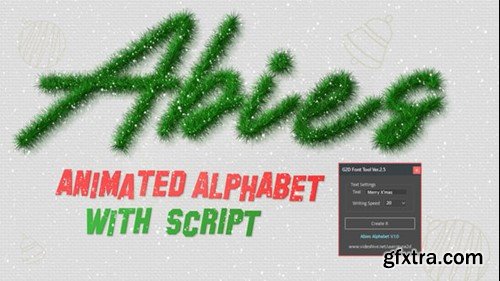 Videohive Abies Alphabet - Animated Fonts Inspired by Christmas Fir Tree 55463800