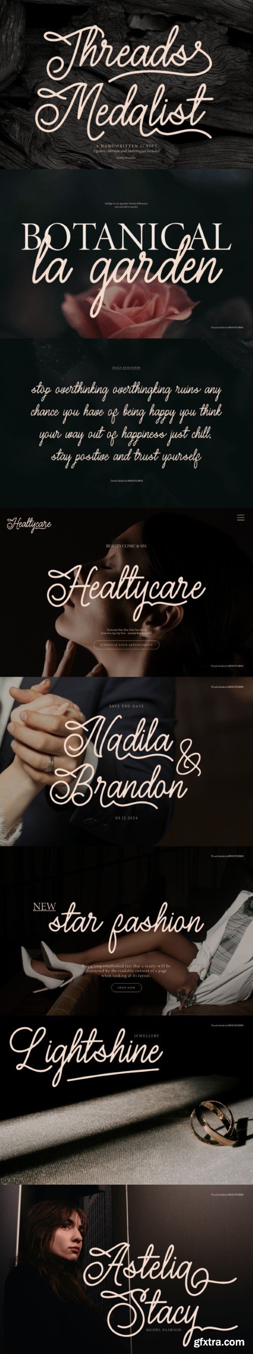 Threads Medalist Font