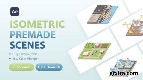 Videohive 3D Isometric Scenes 54280034