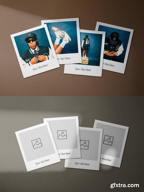 Polaroid PSD Mockup Scene