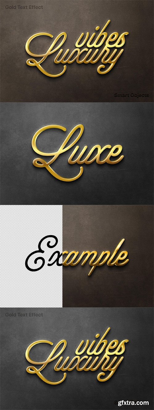 Golden Text Effect for Photoshop