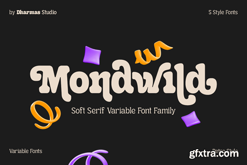 Mondwild - New Modern Logo Font 2FRAZWP