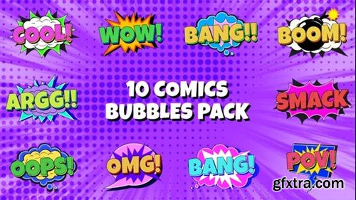 Videohive Comic Bubbles Pack 55485932