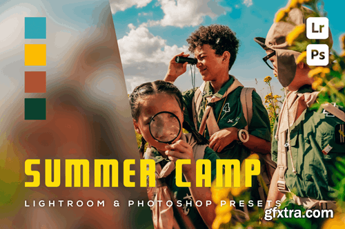 6 Summer Camp Lightroom and Photoshop Presets UR3QSB7