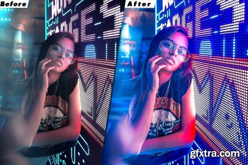 Neon Portrait Lightroom Presets & luts Premiere AZLR5JJ