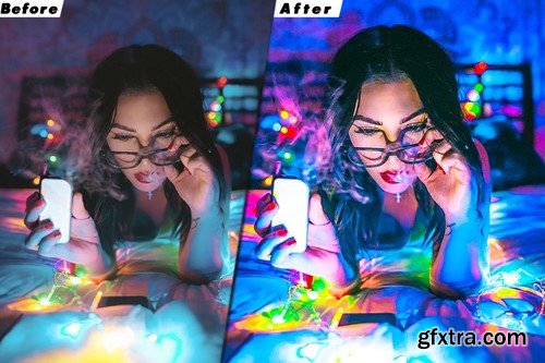 Neon Portrait Lightroom Presets & luts Premiere AZLR5JJ