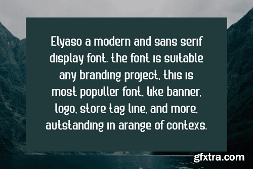 Elyaso - Modern Sans Serif Font YM5C7HT