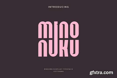 Minonuku - Modern Display Typeface XGTFV94