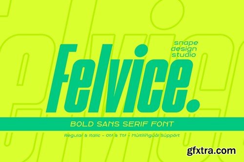 Felvice - The Bold Font GRUKLDK