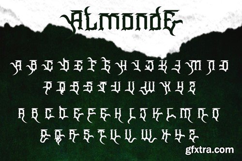 Wangor Asfrac - Modern Blackletter Font USQRV3C