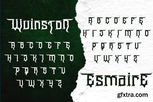 Wangor Asfrac - Modern Blackletter Font USQRV3C