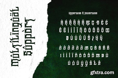 Wangor Asfrac - Modern Blackletter Font USQRV3C