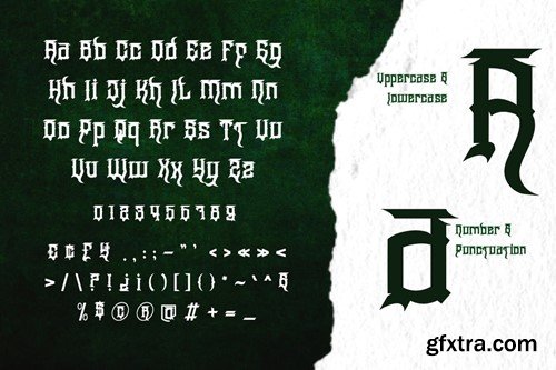 Wangor Asfrac - Modern Blackletter Font USQRV3C