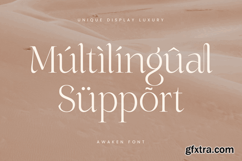 Awaken - Unique Display Luxury Font HUX4JSR