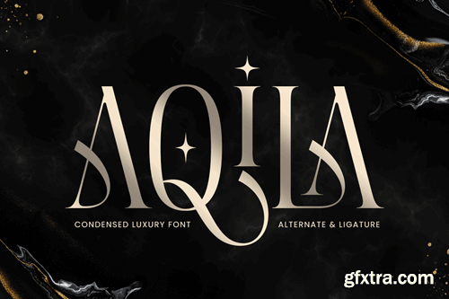 Aqila - Condensed Luxury Font T8WKK5B