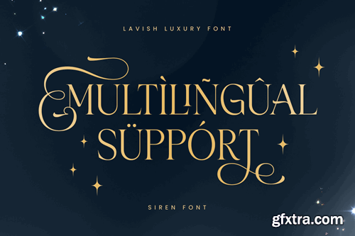 Siren - Lavish Luxury Font ZKYE3R2