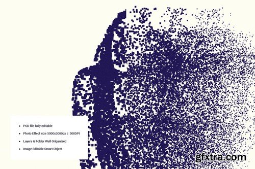 Pixel Dissolving Photo Effect 4AUFU7S