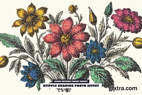 Stipple Shading Photo Effect 6ZFUZV2