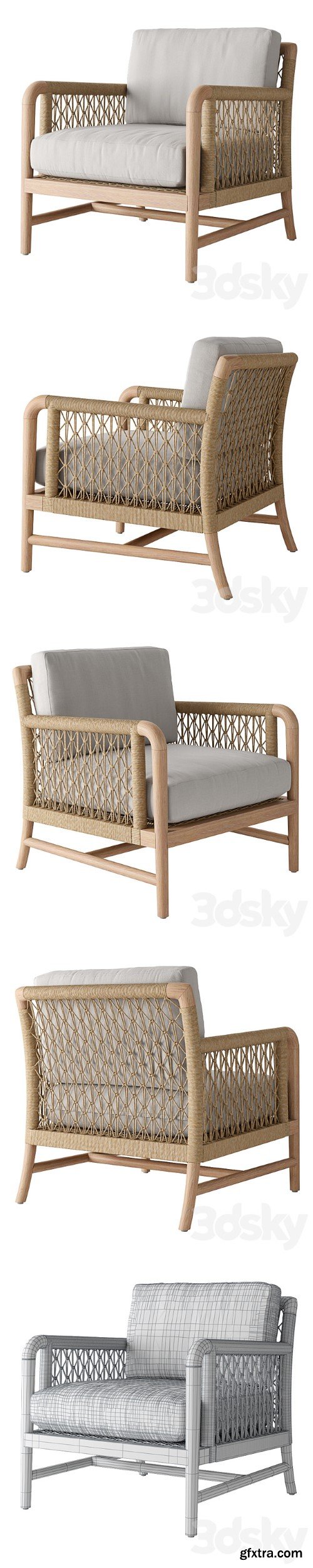 Palecek Montecito Outdoor Lounge Chair