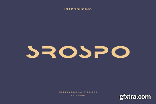 Srospo - Modern Futuristic Typeface 46A8MFZ