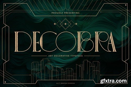 Decobra Art Deco Font NVP595W