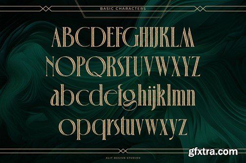 Decobra Art Deco Font NVP595W