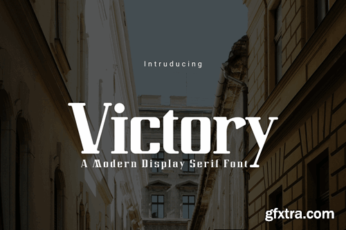 Victory - A Modern Display Serif Font CTDVSZU