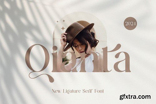 Qianta || Ligature Serif Font JJ3PJYK