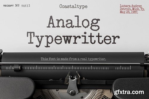 Analog Typewriter CV9D27F