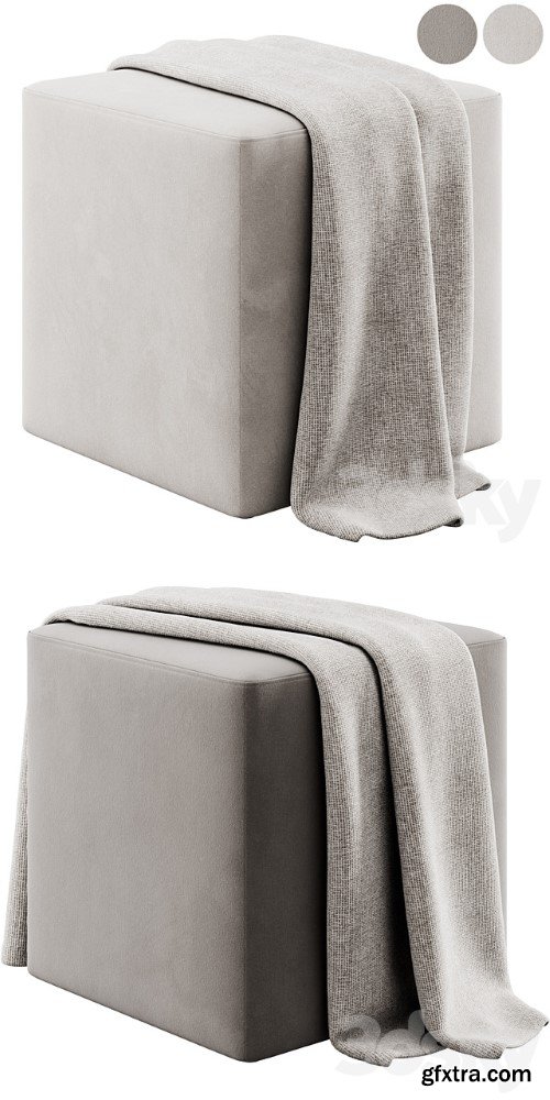 Square Pouffe by Lrocodesign