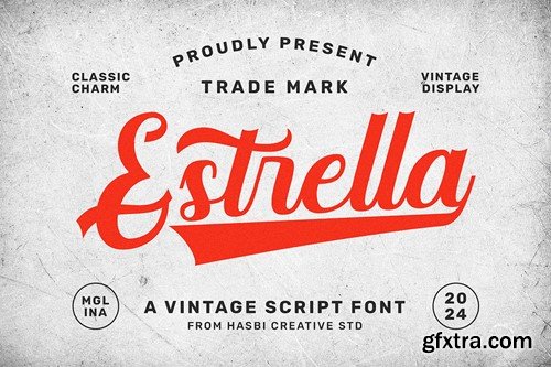 Estrella Vintage Script UZT7V73