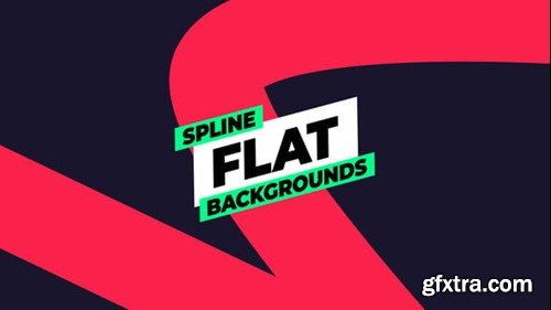 Videohive Spline Flat Backgrounds 55529097