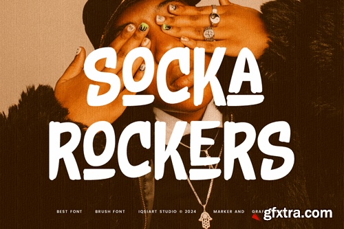 Socka Rockers - Marker & Graffiti Font JXYAE28