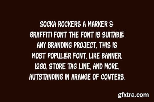 Socka Rockers - Marker & Graffiti Font JXYAE28