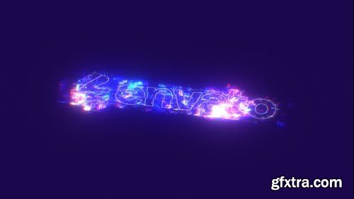 Videohive Glitch Neon Logo Reveal 55526352