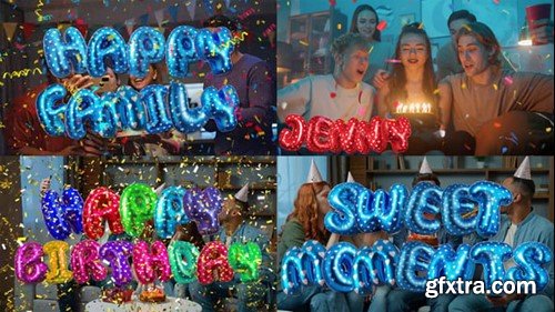 Videohive Happy Birthday letters Collection 55519860