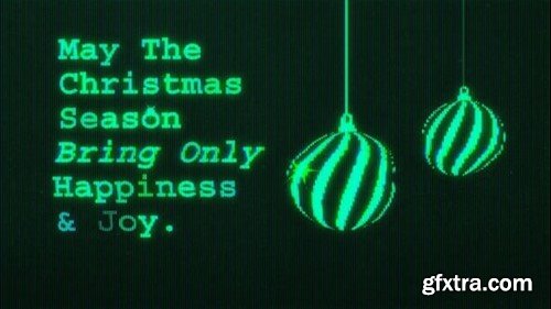 Videohive Christmas Glitch Opener 55523960