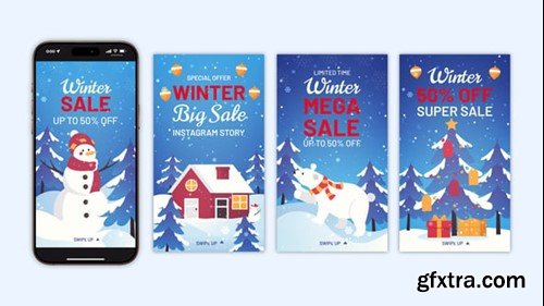 Videohive Winter Sale Instagram Stories 55532656